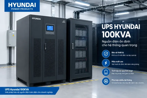 UPS Hyundai 100KVA chính hãng