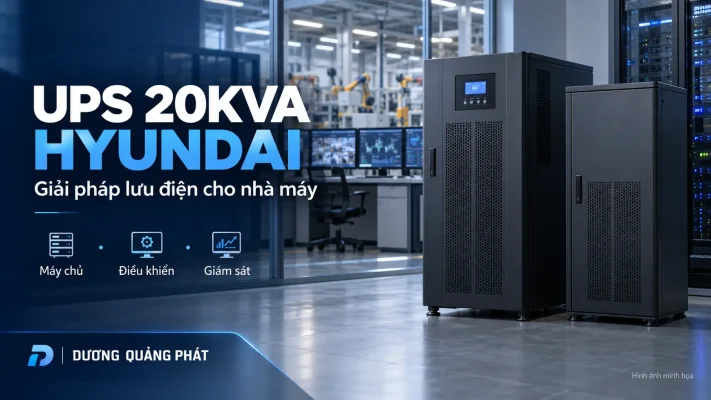 Bộ lưu điện UPS 20KVA Hyundai HD-20K2 nhập khẩu