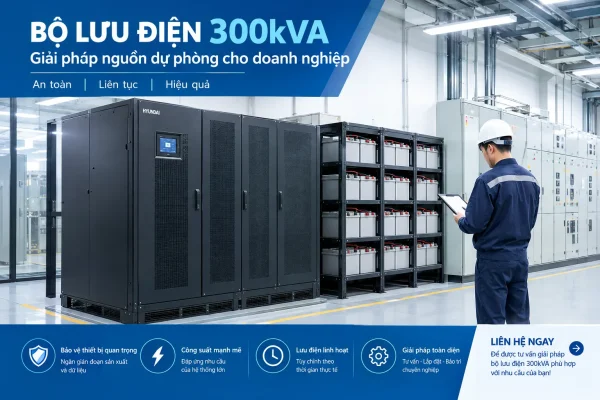 Bộ lưu điện UPS 300KVA Hyundai Modular HD-50RM6