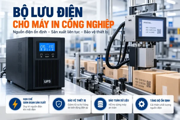 Bộ lưu điện UPS Hyundai cho máy in công nghiệp